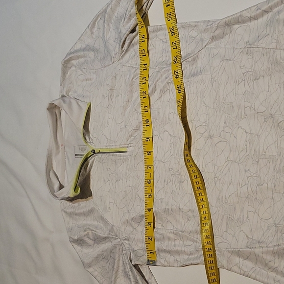 Mondetta white patterned lightweight long sleeve quarter zip size small - Picture 7 of 11